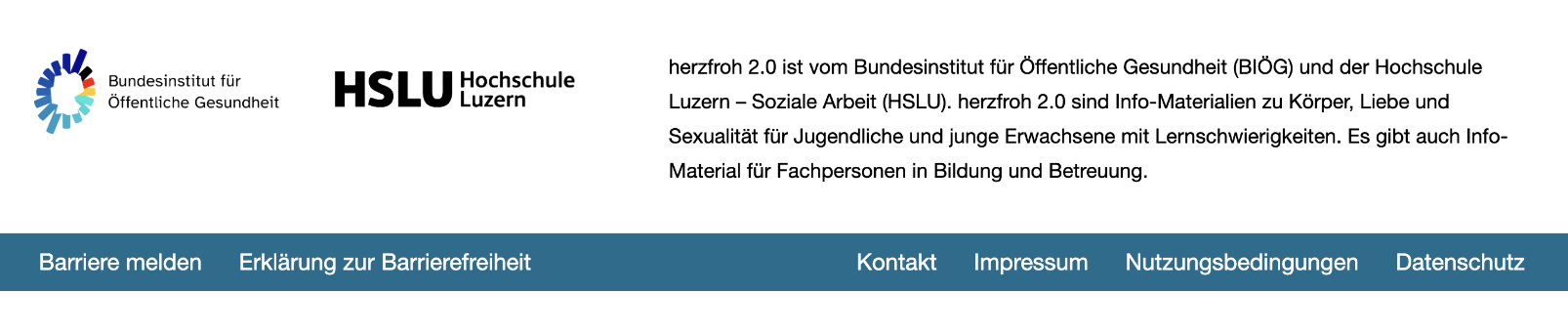 Abbildung der Fuß-Zeile mit zwei Bereichen