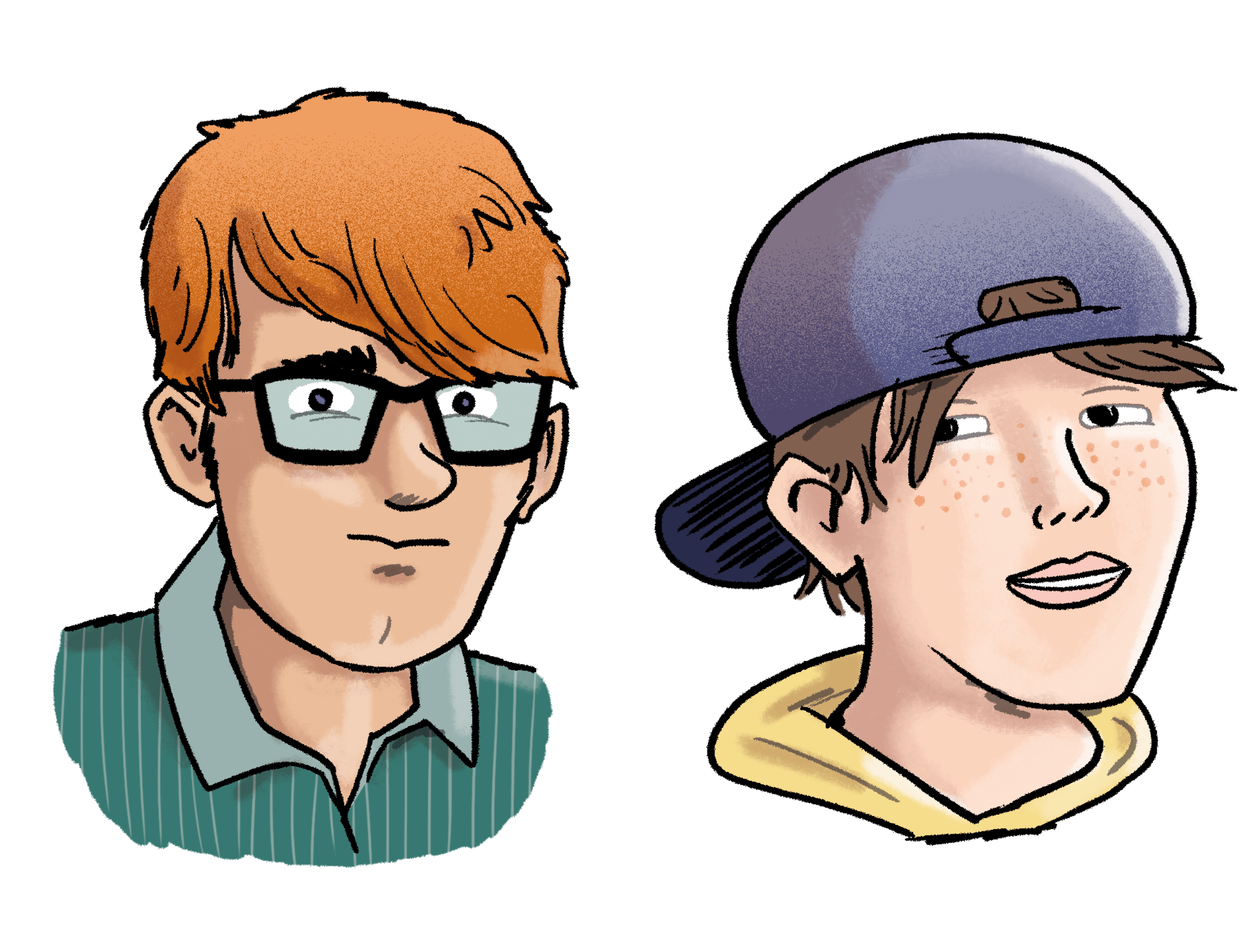 Illustration: Linus und Chris